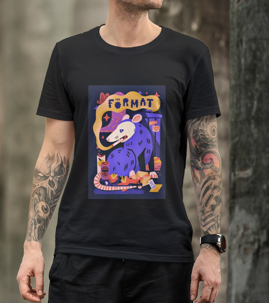 The Format Ryman Auditorium Nashville TN April 3 2026 Art With Possum And Stars T-Shirt