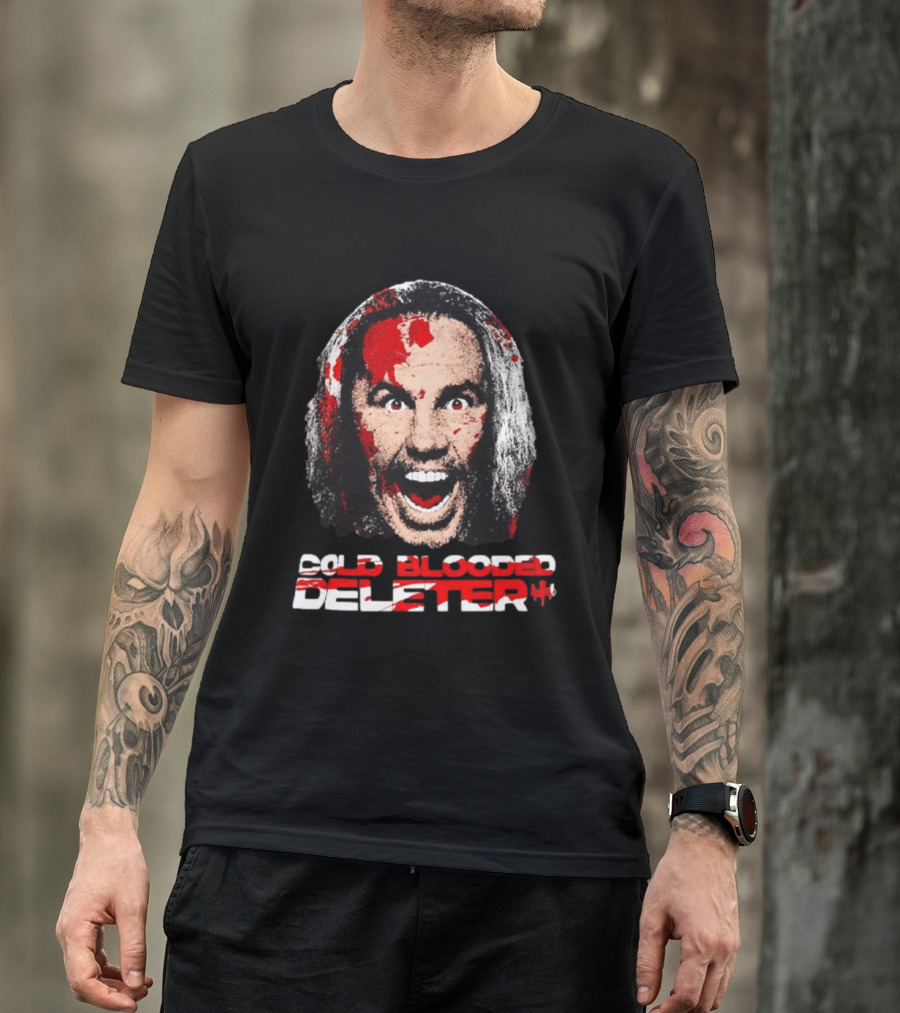TNA Wrestling Matt Hardy Cold Blooded Deleter Face Paint T-Shirt