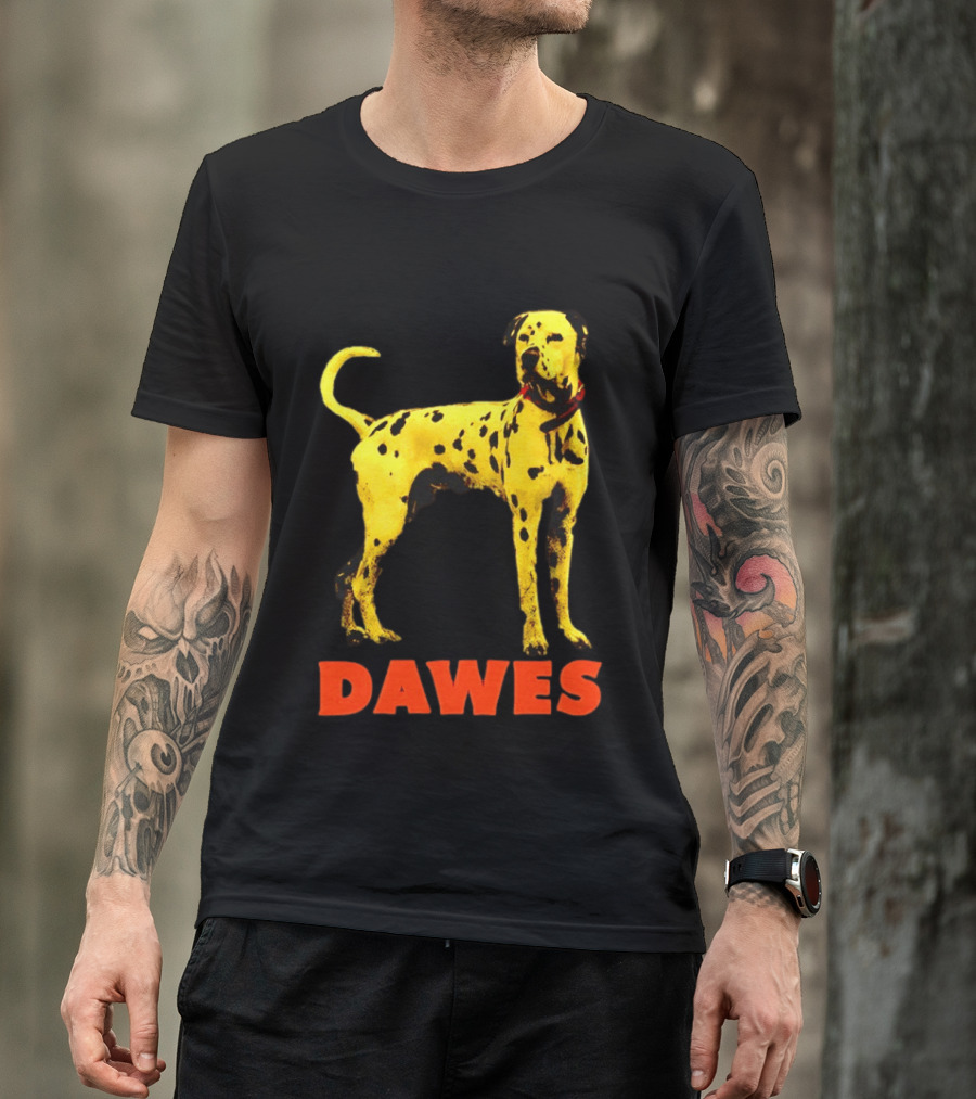 Dawes Dalmatian Dog Yellow And Red T-Shirt
