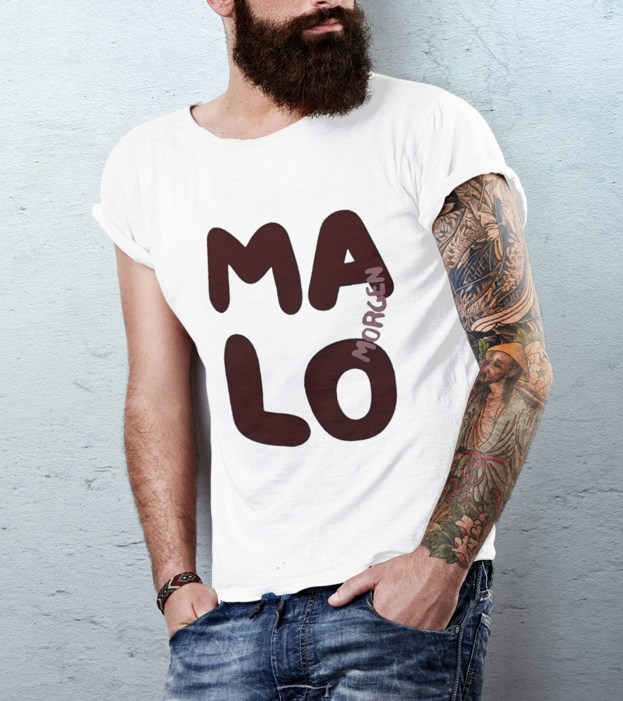 Malo Morgen Balkan Textual T-Shirt