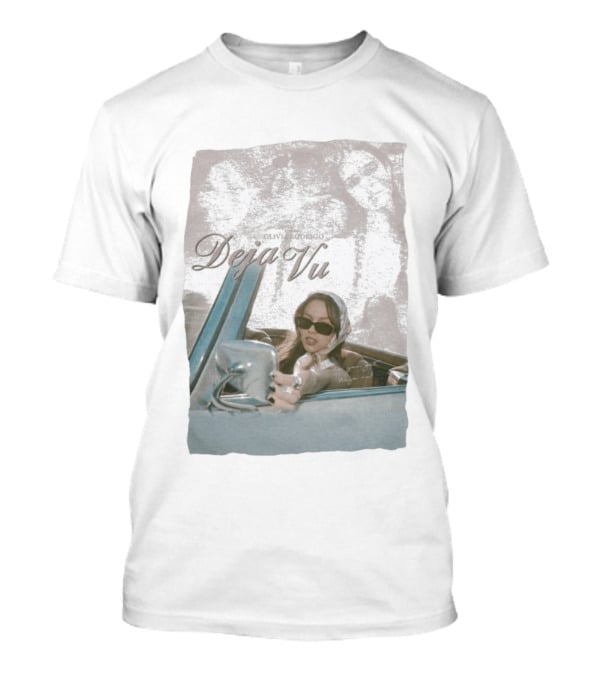 Olivia Rodrigo Deja Vu Vintage Car Photo And Elegant T-Shirt