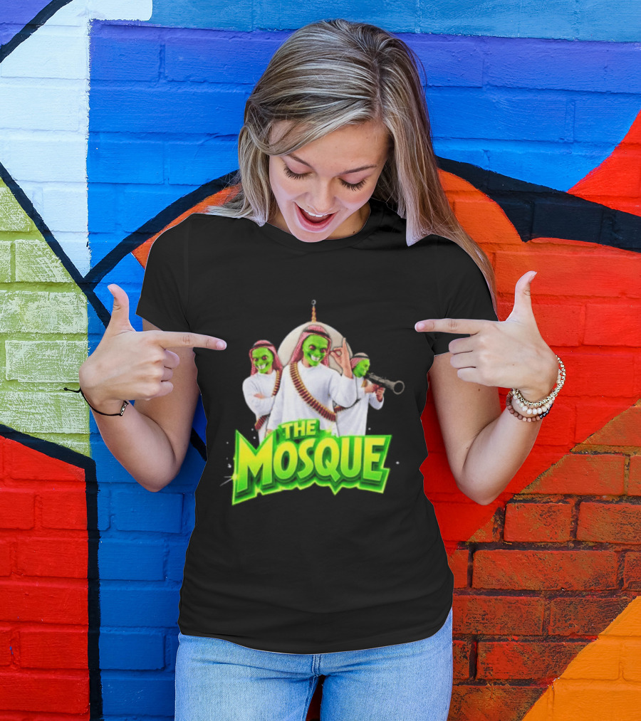 The Mosque Mask Green Faces Characters T-Shirt