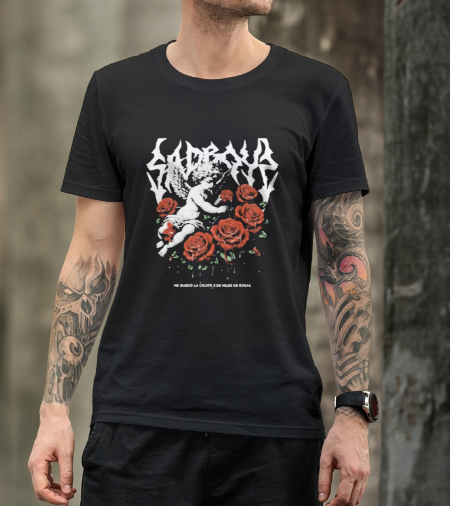Sad Boyz Fallen Angel Among Miles De Rosas Me Quedo La Cicatriz T-Shirt