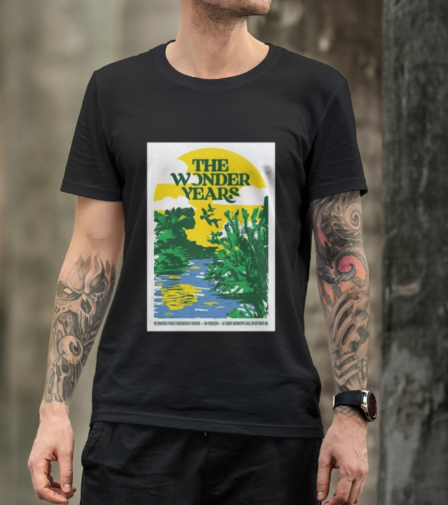 The Wonder Years St Andrew's Hall Detroit Michigan April 3 2026 Knuckle Puck Weakened Friends T-Shirt
