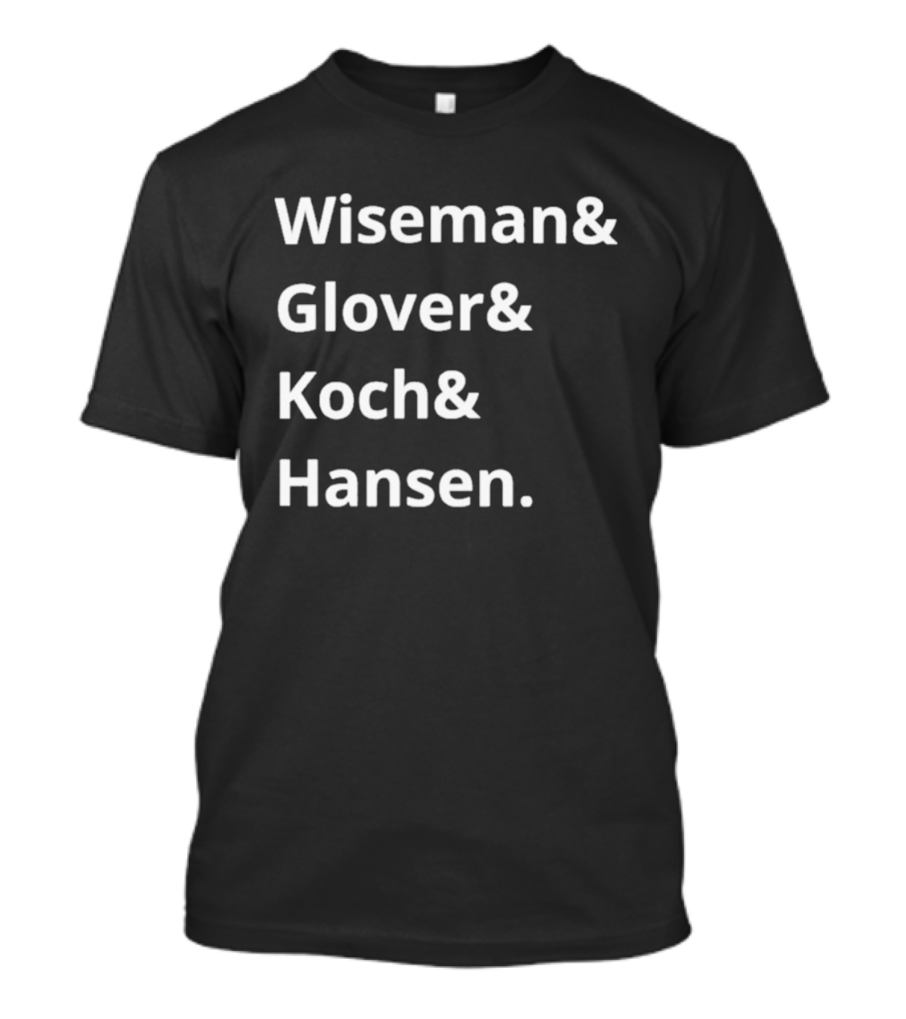 NASA Artemis II Astronaut Names Wiseman Glover Koch Hansen T-Shirt