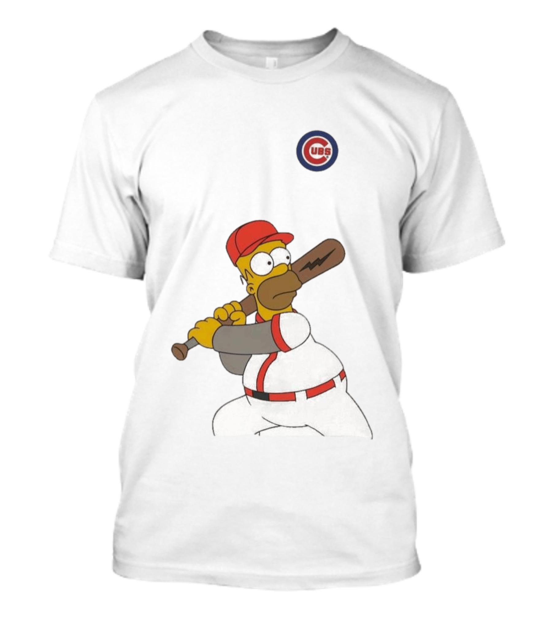 Chicago Cubs MLB Homer Simpson Wonderbat T-Shirt