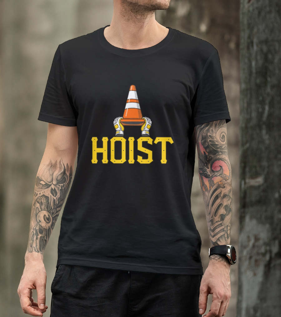 Hoist The Traffic Cone Pittsburgh Baseball Yellow Black Grafters T-Shirt
