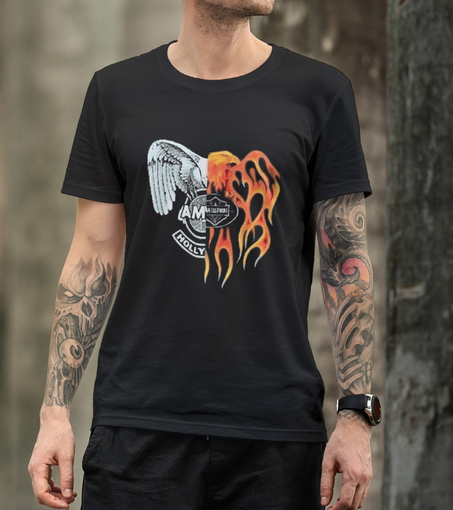Louis Tomlinson HDWGH Tour Prague Amiri Spliced Angel Flames 2026 T-Shirt