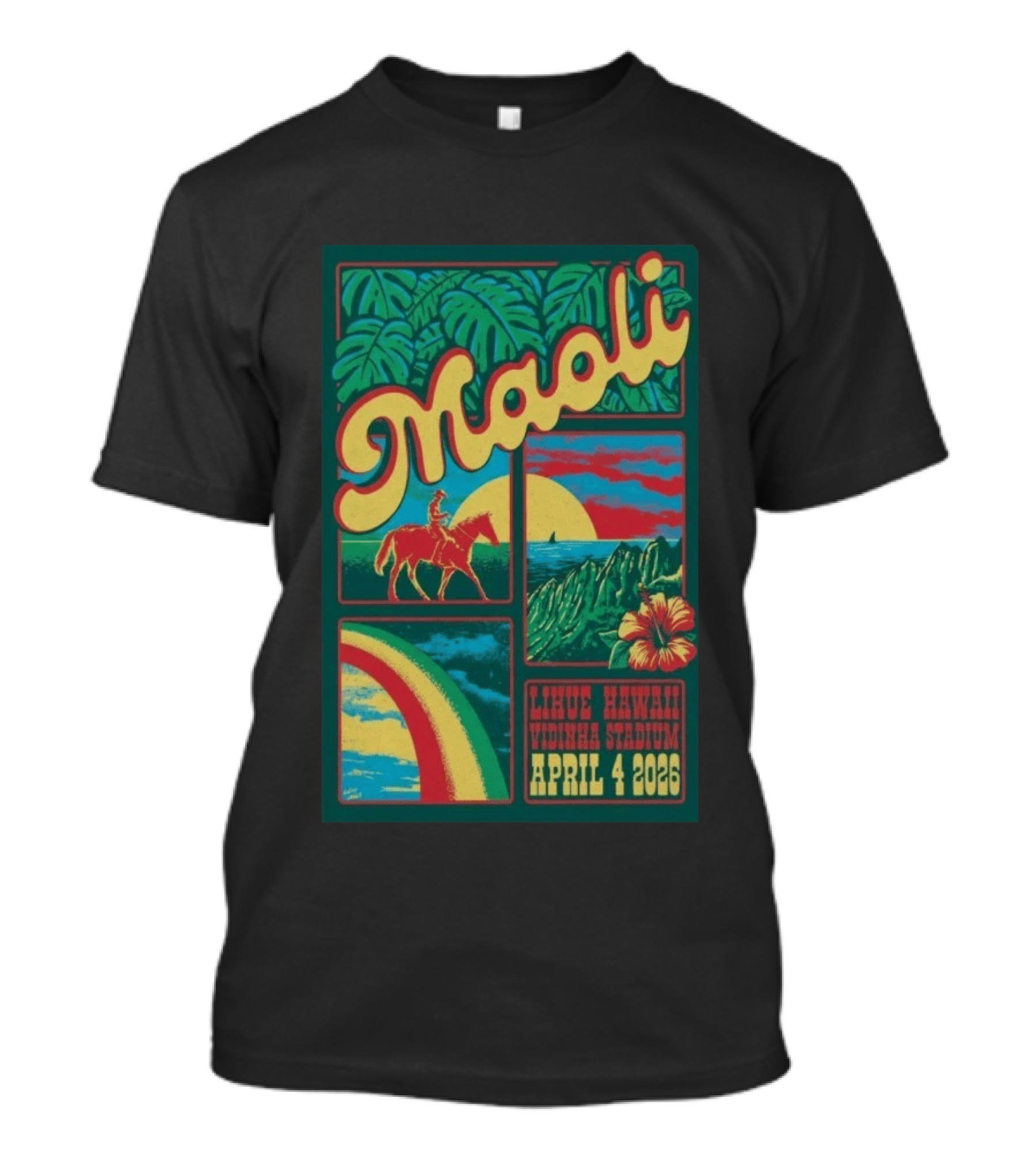 Maoli Music Island Vibe Tour Vidinha Stadium Lihue Hawaii April 4 2026 T-Shirt