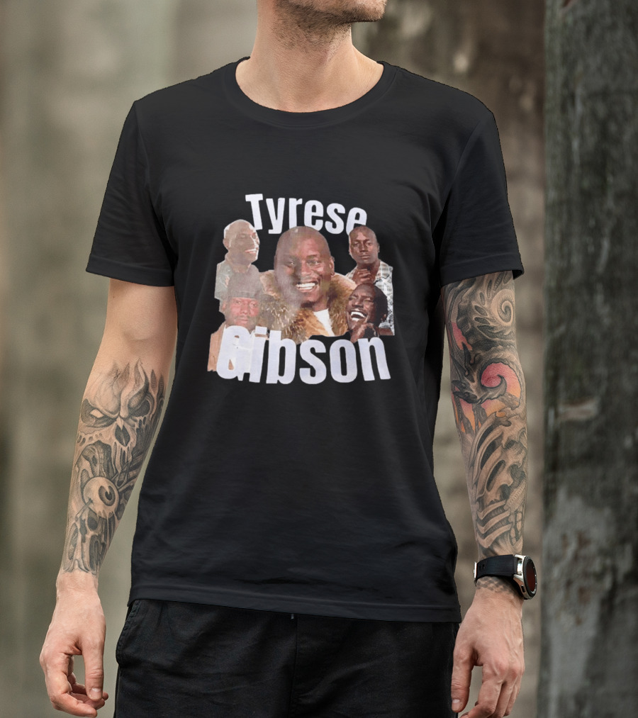 Tyrese Gibson American Ships Free Multiple Expressions T-Shirt
