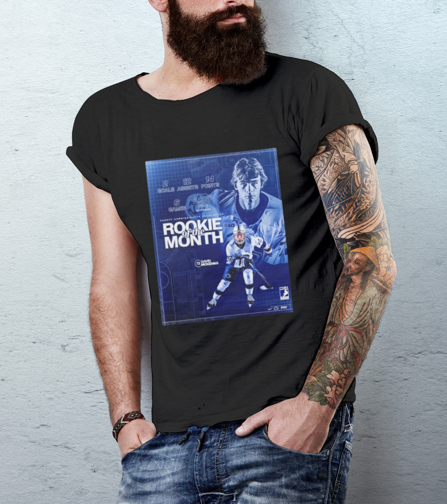Rookie Of The Month Gavin McKenna 72 Penn State Nittany Lions Hockey Goals Assists Points T-Shirt
