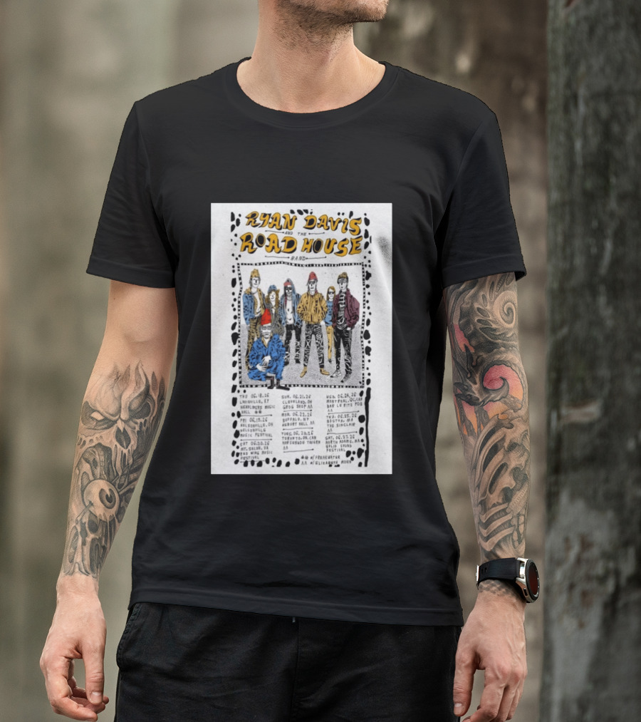 Ryan Davis Road House Band 2026 US Shows Tour Dates T-Shirt