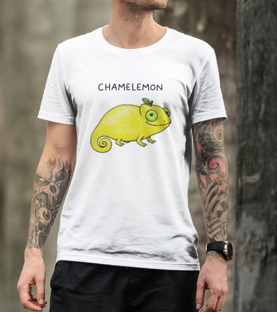 Chamelemon Lemon Chameleon Fruit Pun Humor T-Shirt