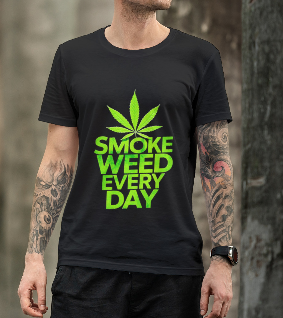 Smoke Weed Every Day Cannabis For Sale Ships Free Leaf T-Shirt