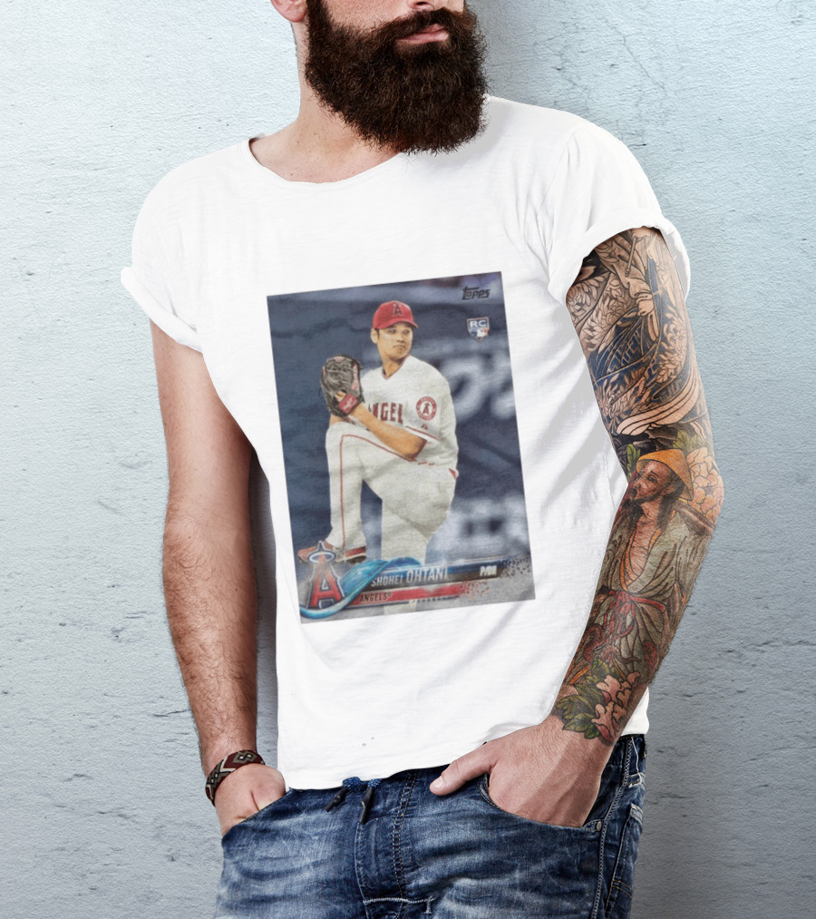Topps Los Angeles Angels Shohei Ohtani RC Rookie Card T-Shirt