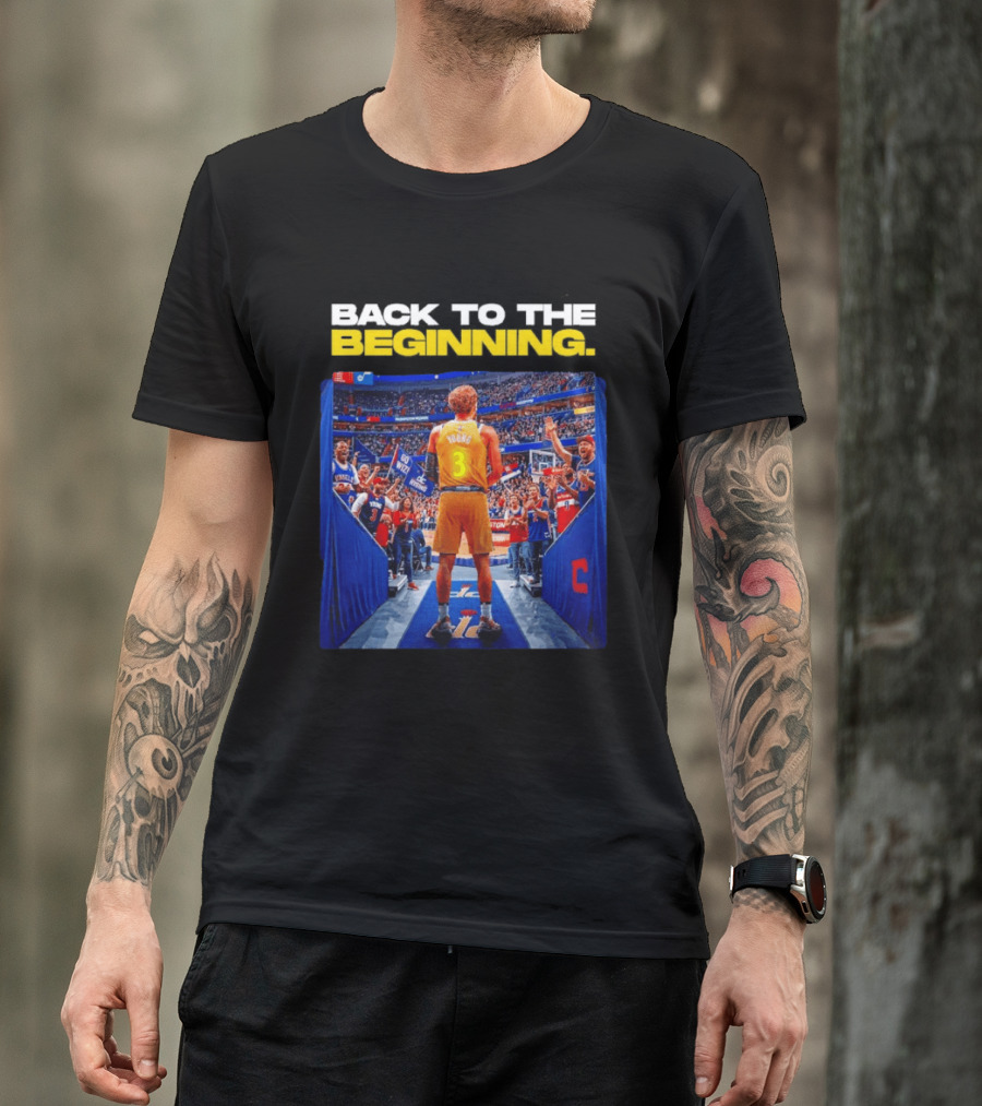 Back To The Beginning Trae Young Washington Wizards Fan Celebration T-Shirt
