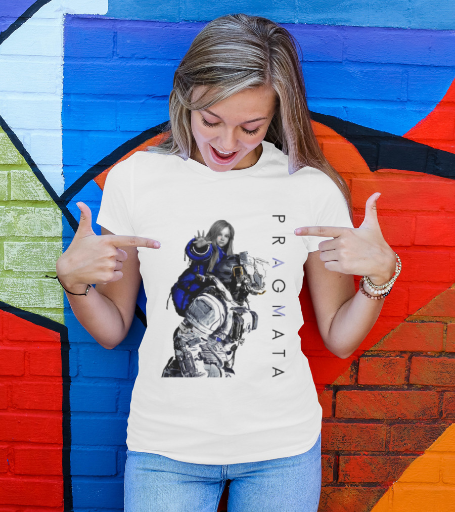 PRAGMATA Character Holding Space Explorer Scene T-Shirt