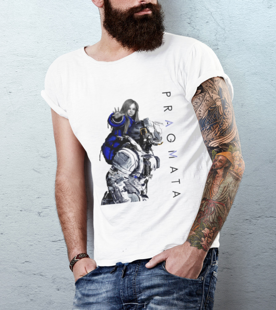 PRAGMATA Character Holding Space Explorer Scene T-Shirt