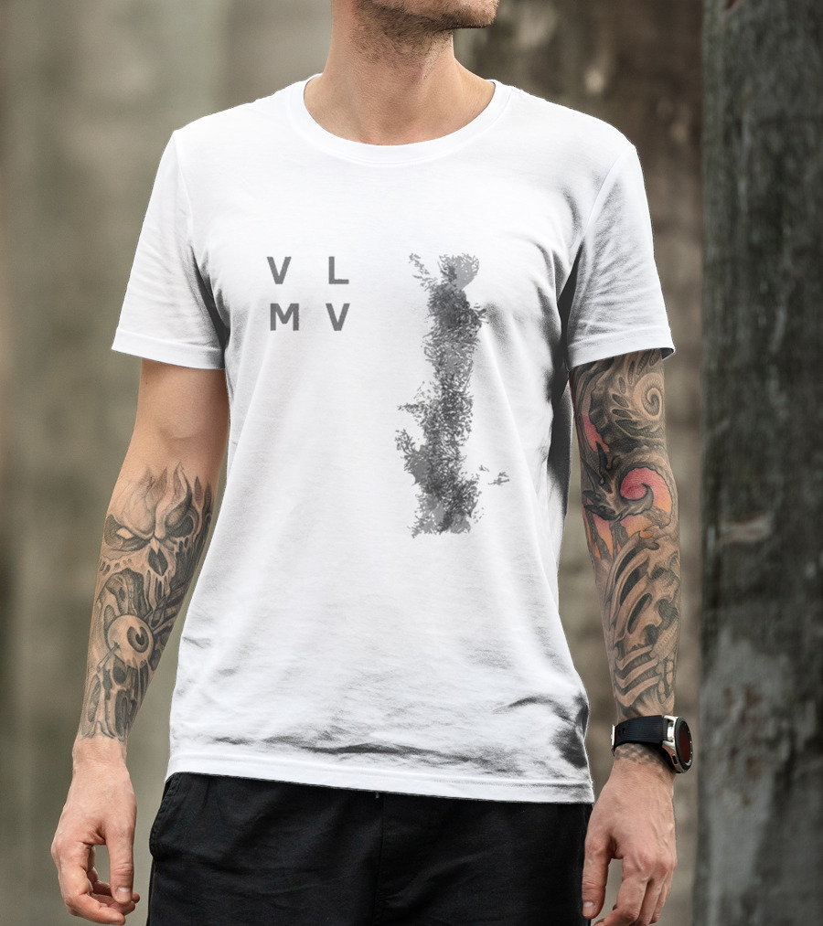 Vlmv There Will Come Soft Rains Abstract Monochrome T-Shirt