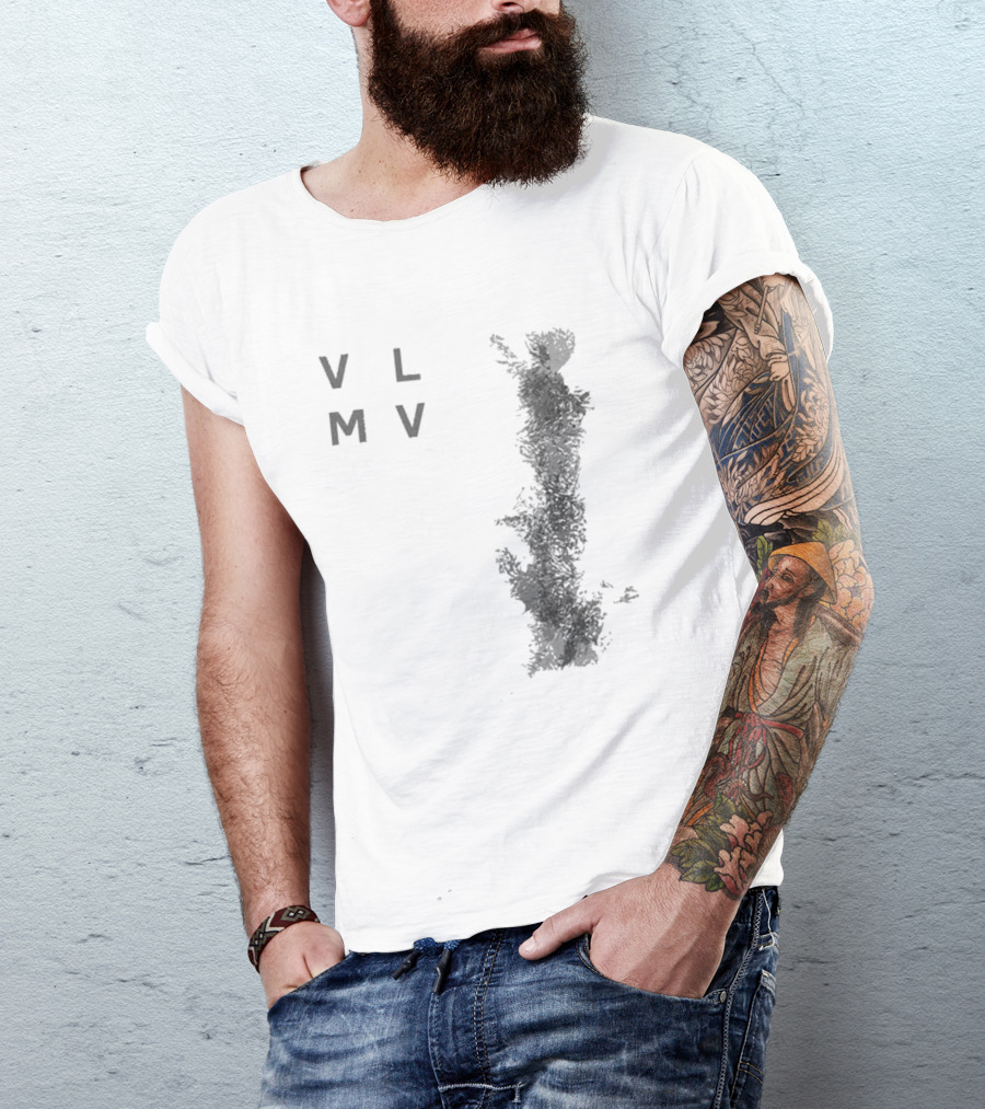 Vlmv There Will Come Soft Rains Abstract Monochrome T-Shirt