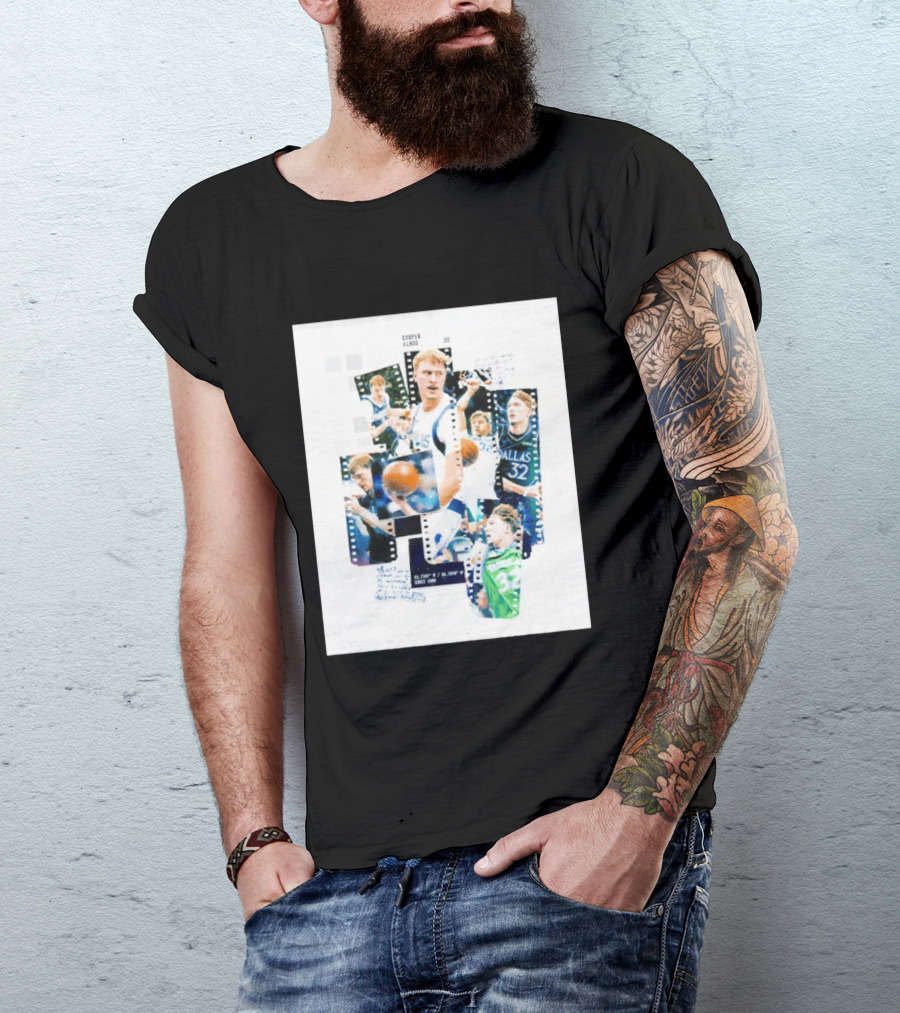 Cooper Flagg 32 Dallas Mavericks The Rook Since 1980 Collage Basketball Film Strip T-Shirt