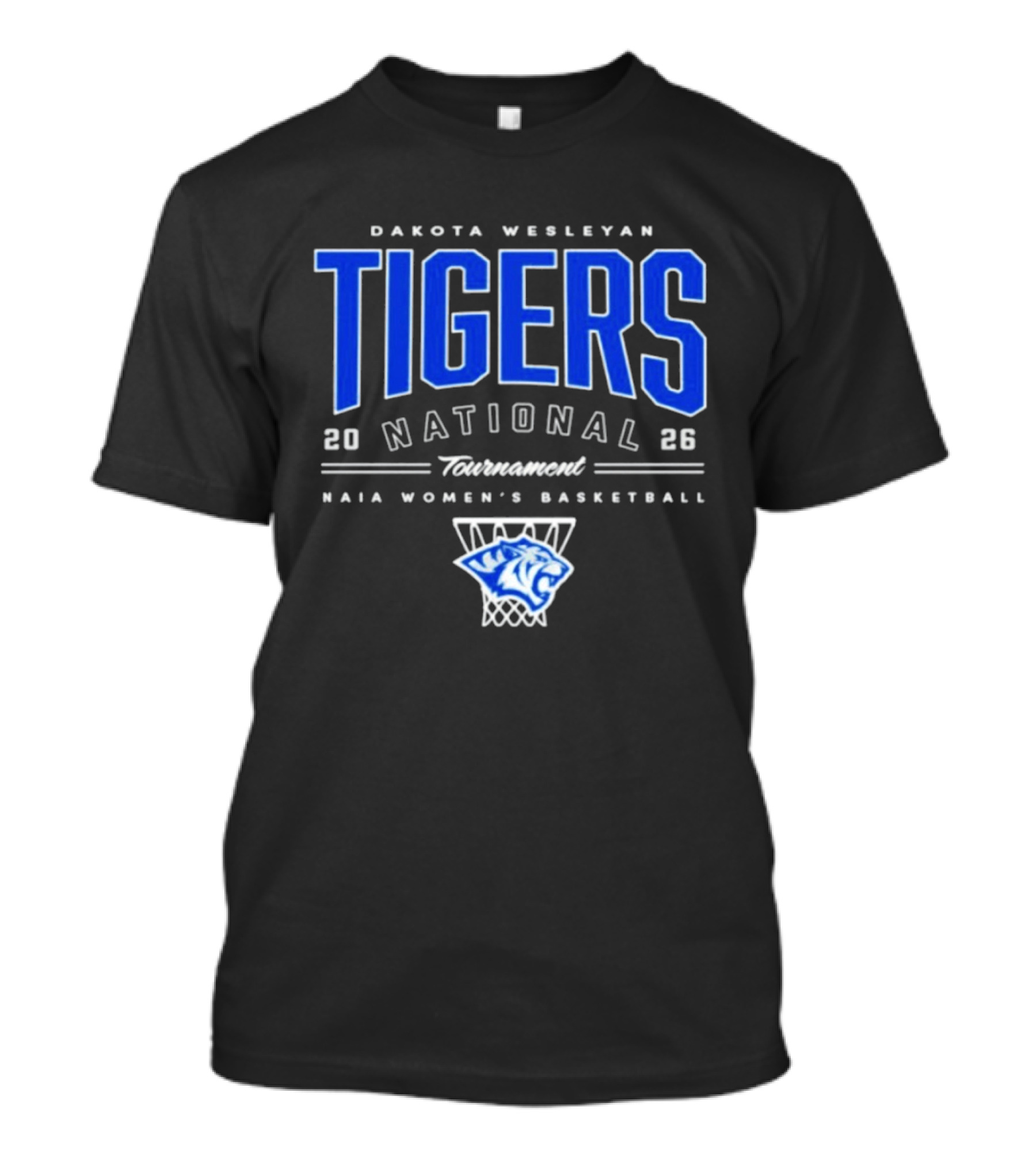Dakota Wesleyan Tigers 2026 National Tournament NAIA Women's Basketball T-Shirt