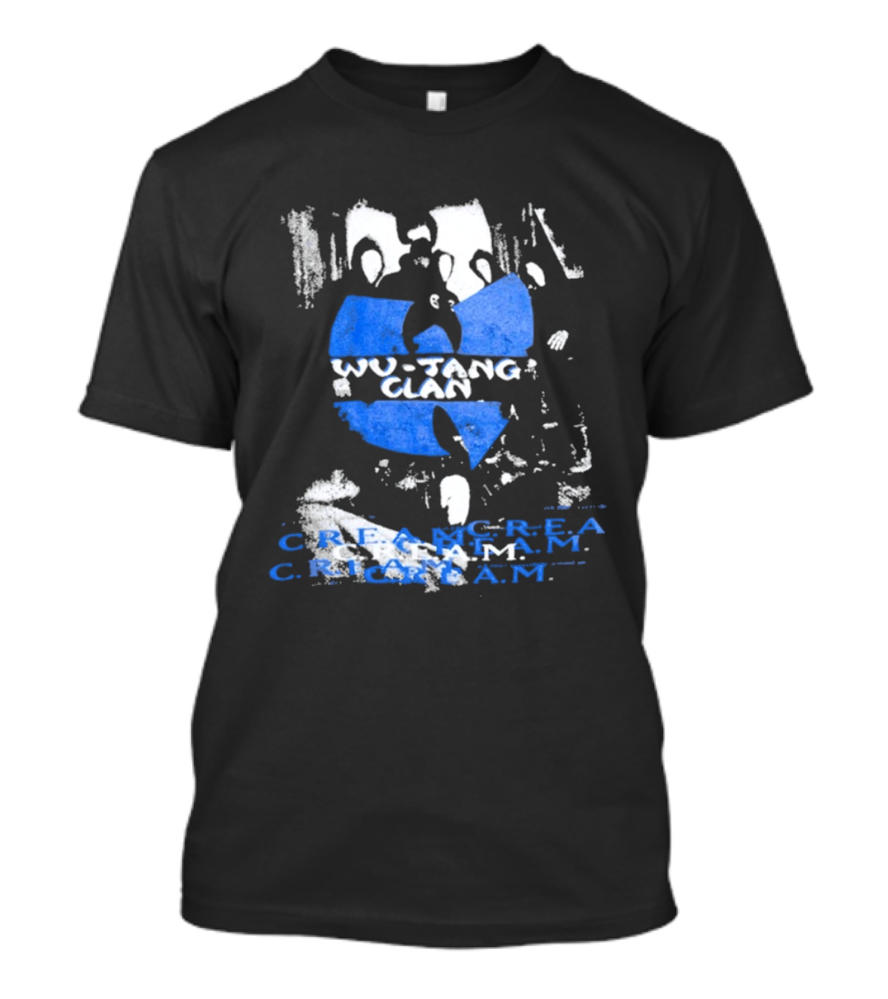 Wu Tang Clan C.R.E.A.M Repeat Logo Blue Music T-Shirt