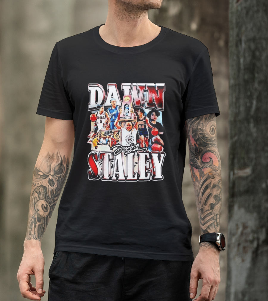 Dawn Staley South Carolina Gamecocks Basketball Collage USA Olympic Champion T-Shirt