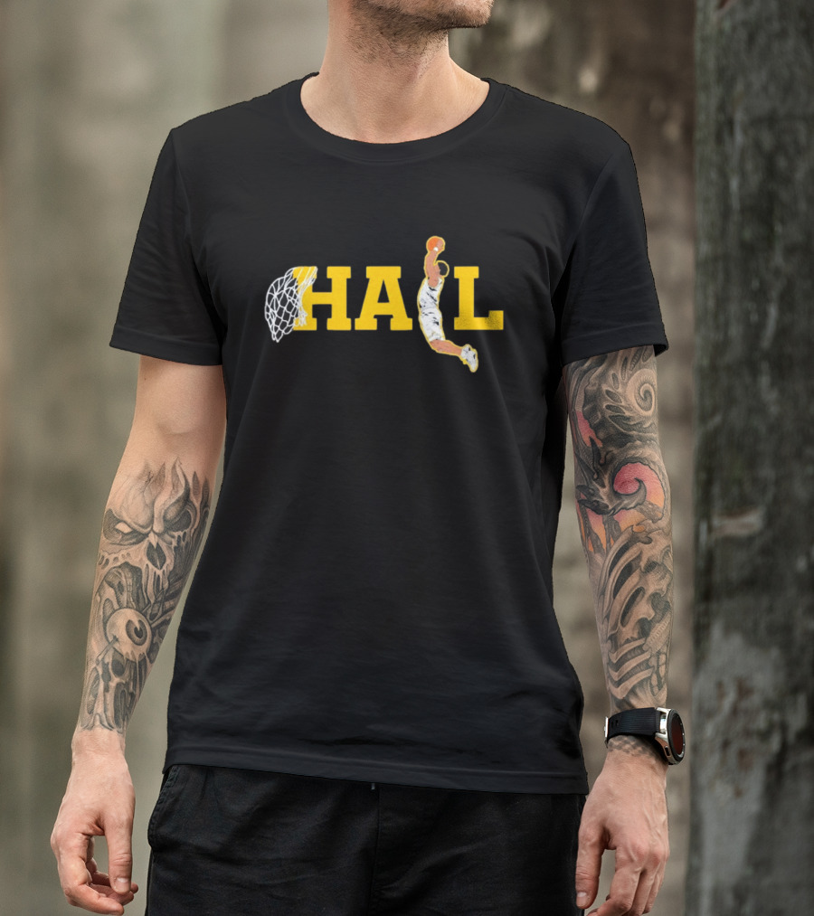 Hail Slam Dunk Michigan Wolverines Yaxel Basketball T-Shirt