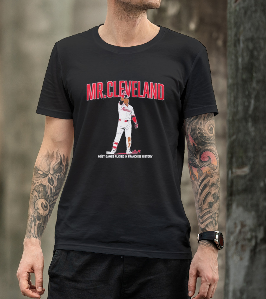 Mr. Cleveland Baseball Icon Jose Ramirez Cleveland Guardians Fan Favorite T-Shirt