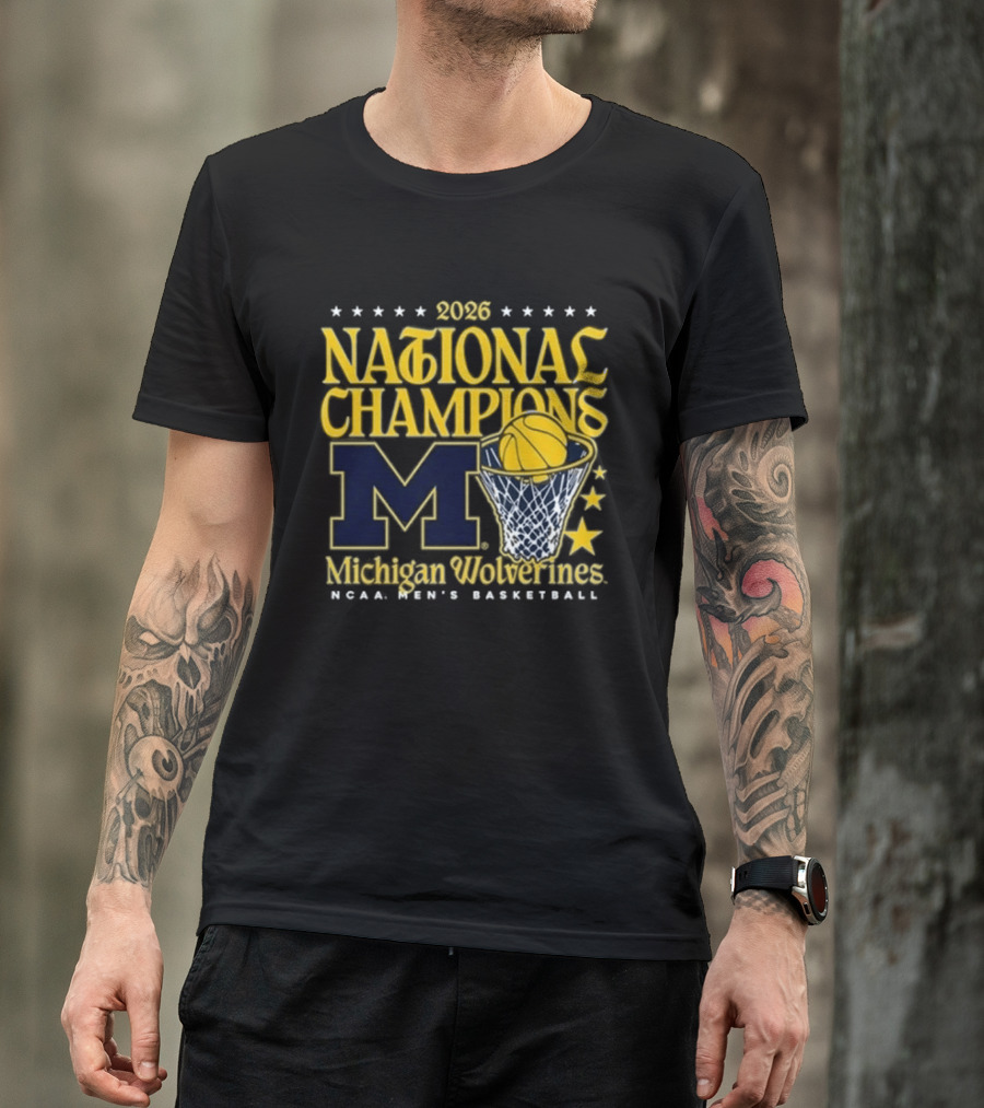 2026 National Champions Michigan Wolverines MBB Women's Basketball T-Shirt