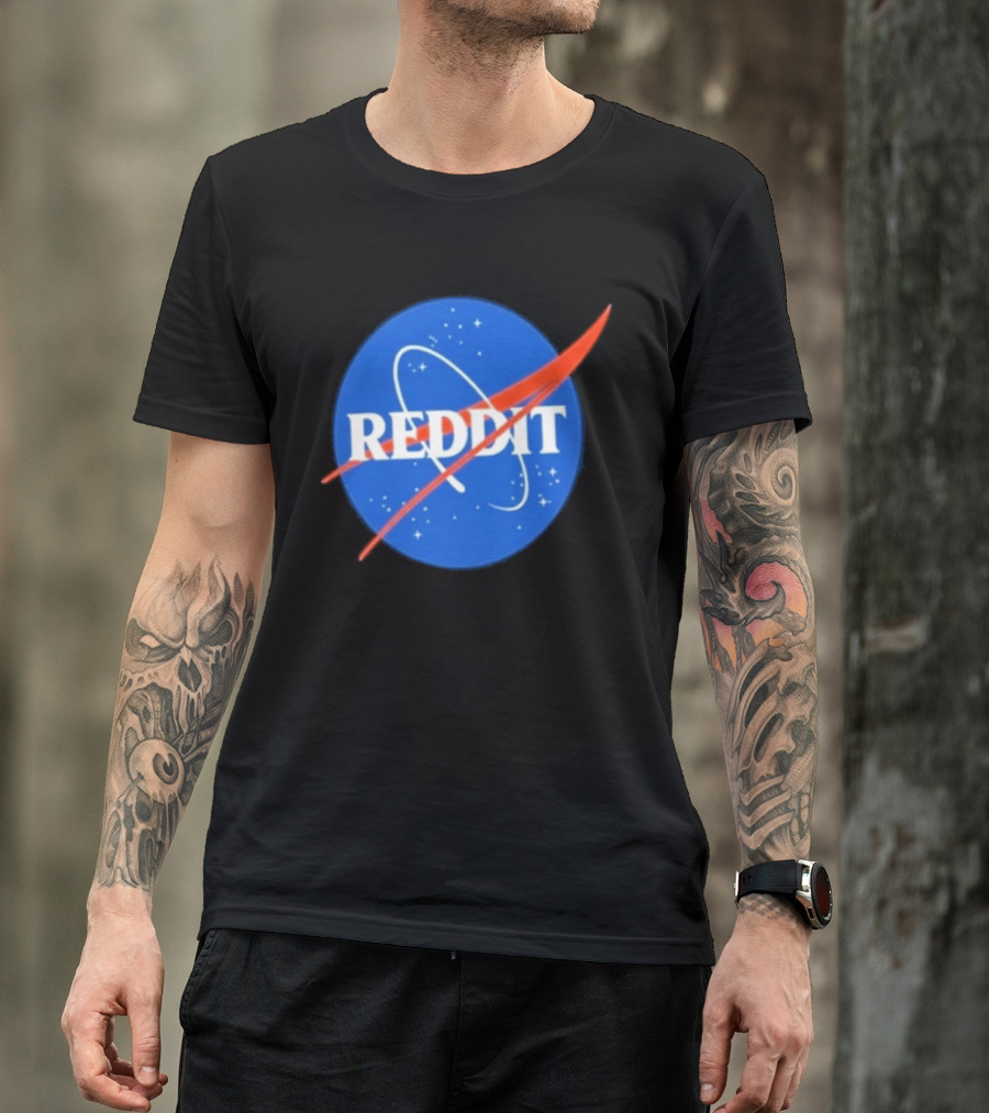 Reddit Nasa Crossover Space Motif T-Shirt