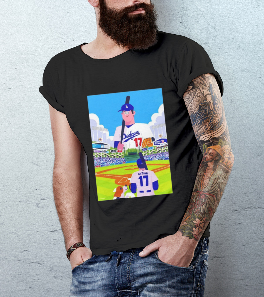 Shohei Ohtani Massive Los Angeles Dodgers 2026 World Baseball Classic Stadium Scene T-Shirt