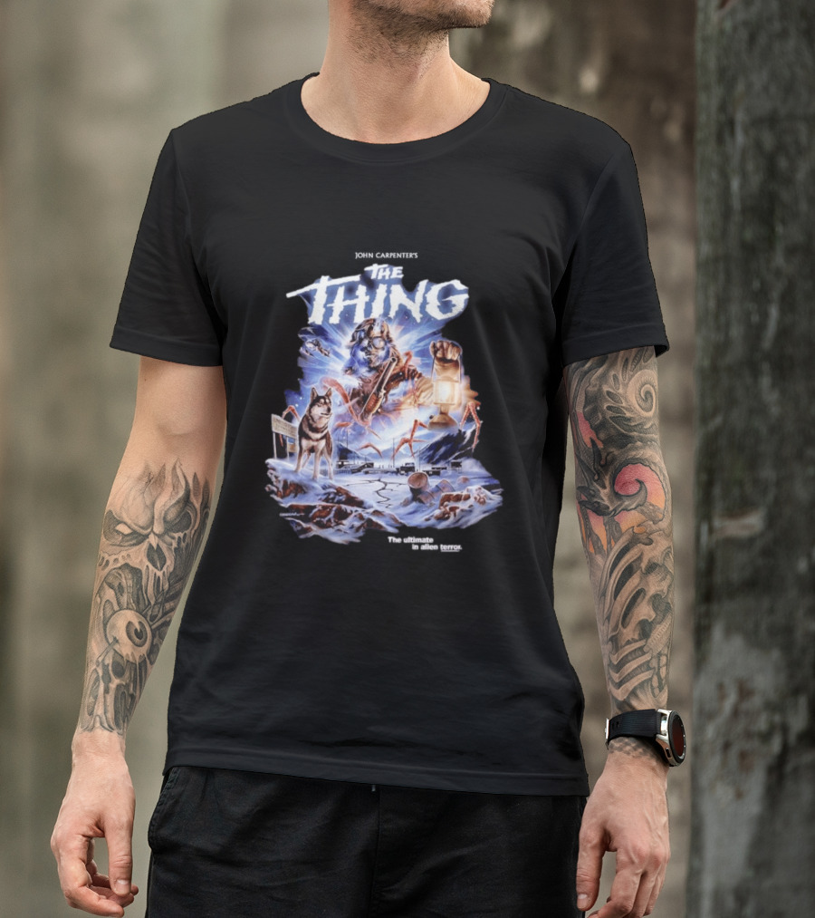 John Carpenter's The Thing The Ultimate In Alien Terror Retro Horror Movie T-Shirt