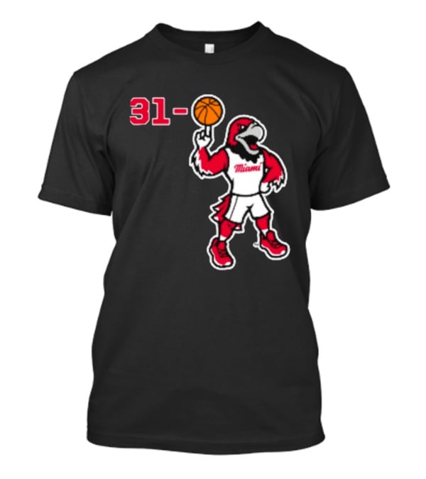 Miami RedHawks Basketball Swoop 31 0 T-Shirt