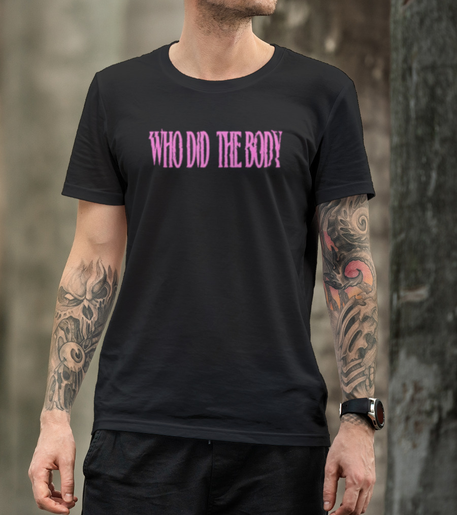 Monaleo Who Did The Body Handprint Bold Pink T-Shirt