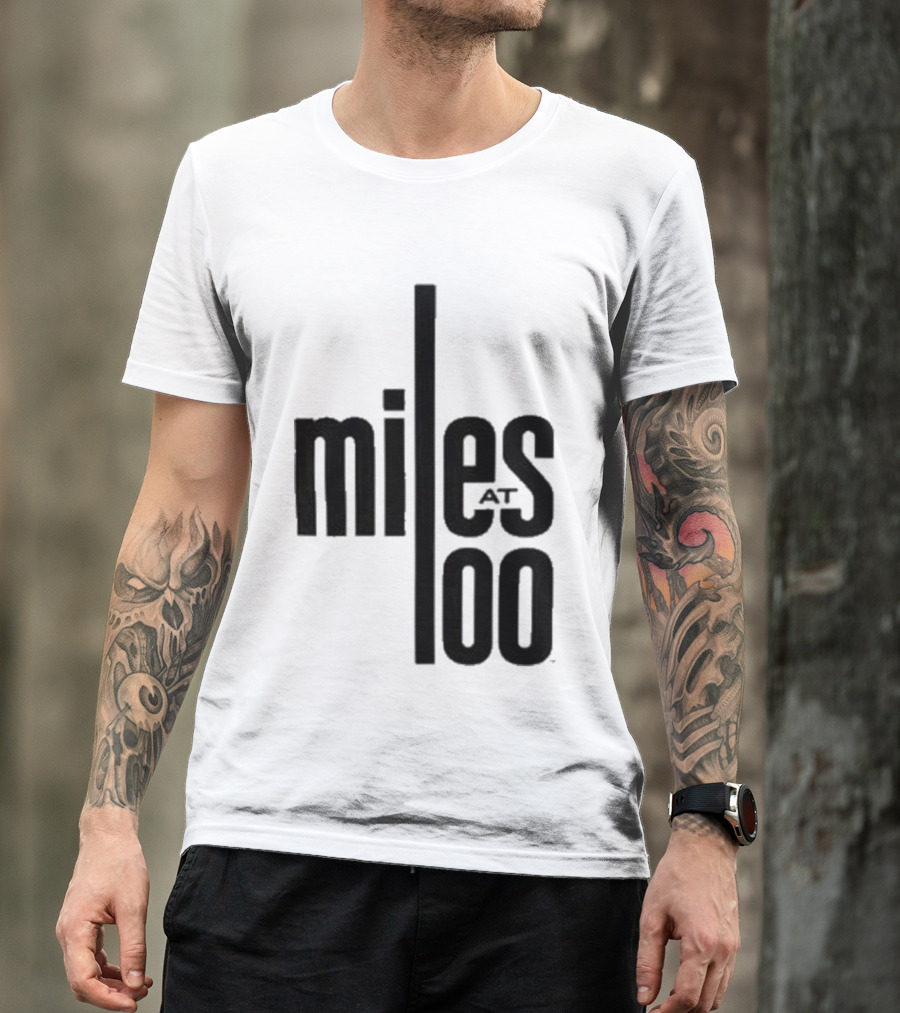 Miles Davis Miles At 100 Black T-Shirt