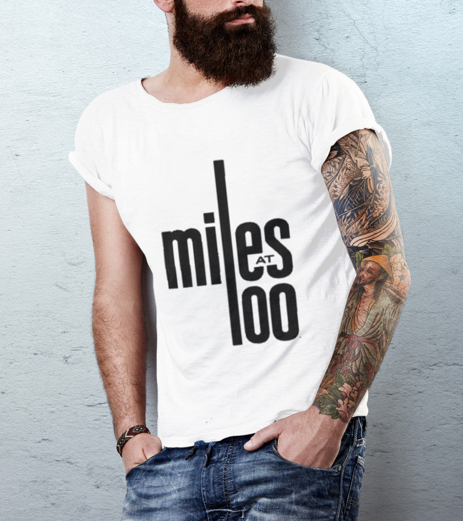 Miles Davis Miles At 100 Black T-Shirt