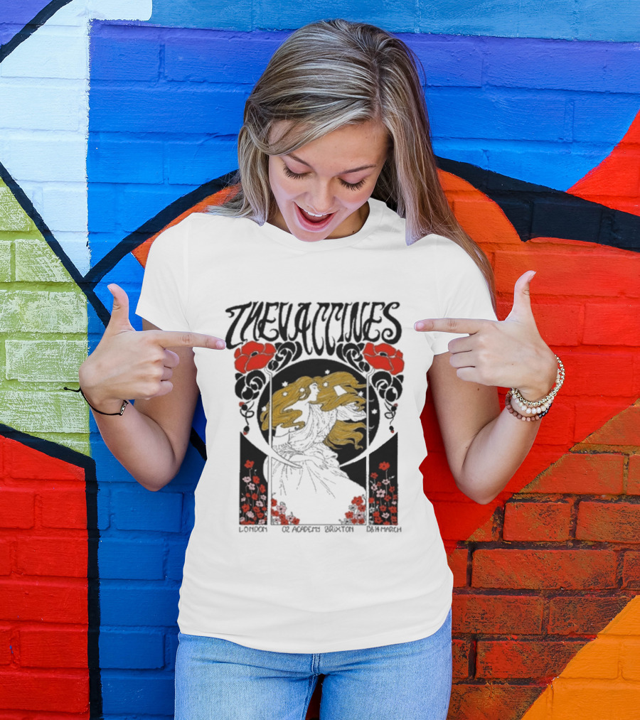 The Vaccines March 13 2026 London Alphonse Mucha T-Shirt