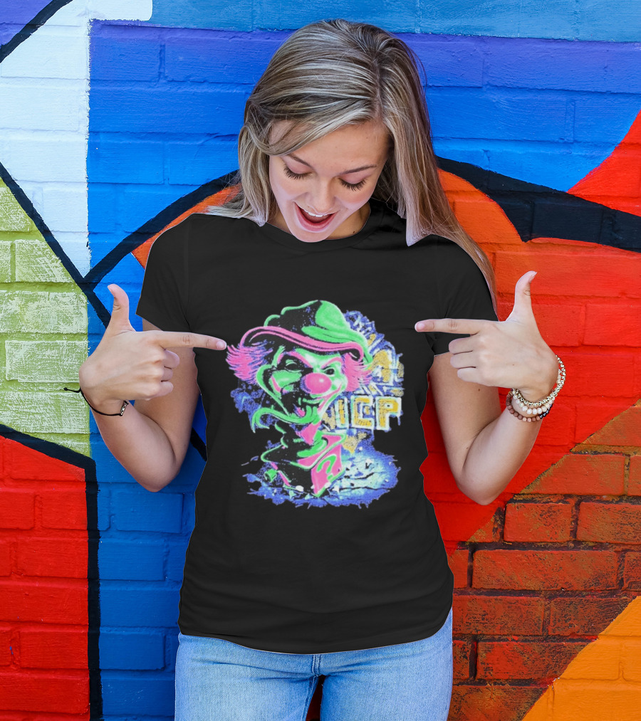 Insane Clown Posse ICP Jack In The Riddle Box Psychedelic Clown T-Shirt