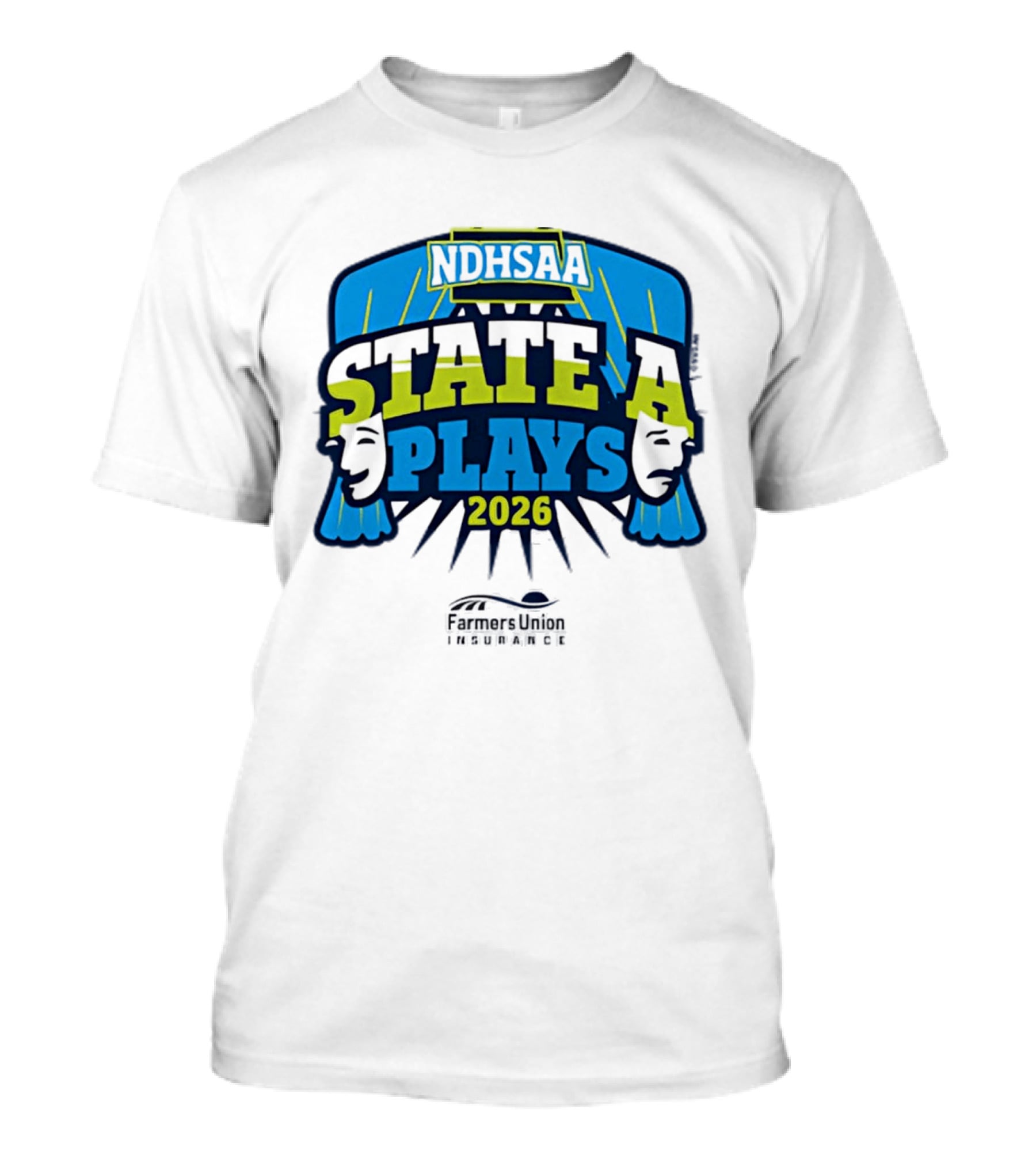 NDHSAA 2026 State A Plays Farmers Union Insurance T-Shirt