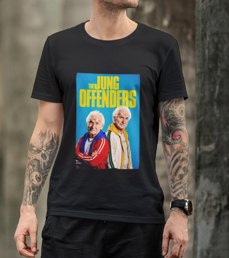 The Jung Offenders Comedy Duo Vintage Look T-Shirt