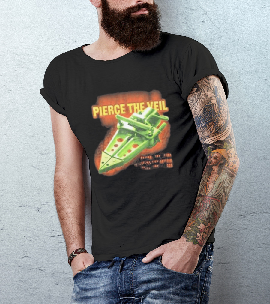 Pierce The Veil Jaws Movie Art Cover T-Shirt