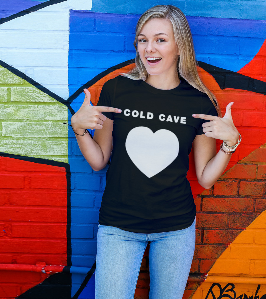 Heartworm Press Cold Cave White Heart T-Shirt