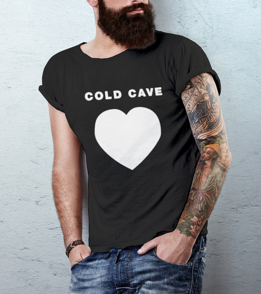 Heartworm Press Cold Cave White Heart T-Shirt