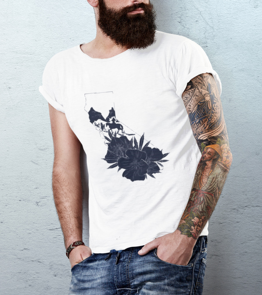 Crooks & Castles Califas California Script Floral T-Shirt