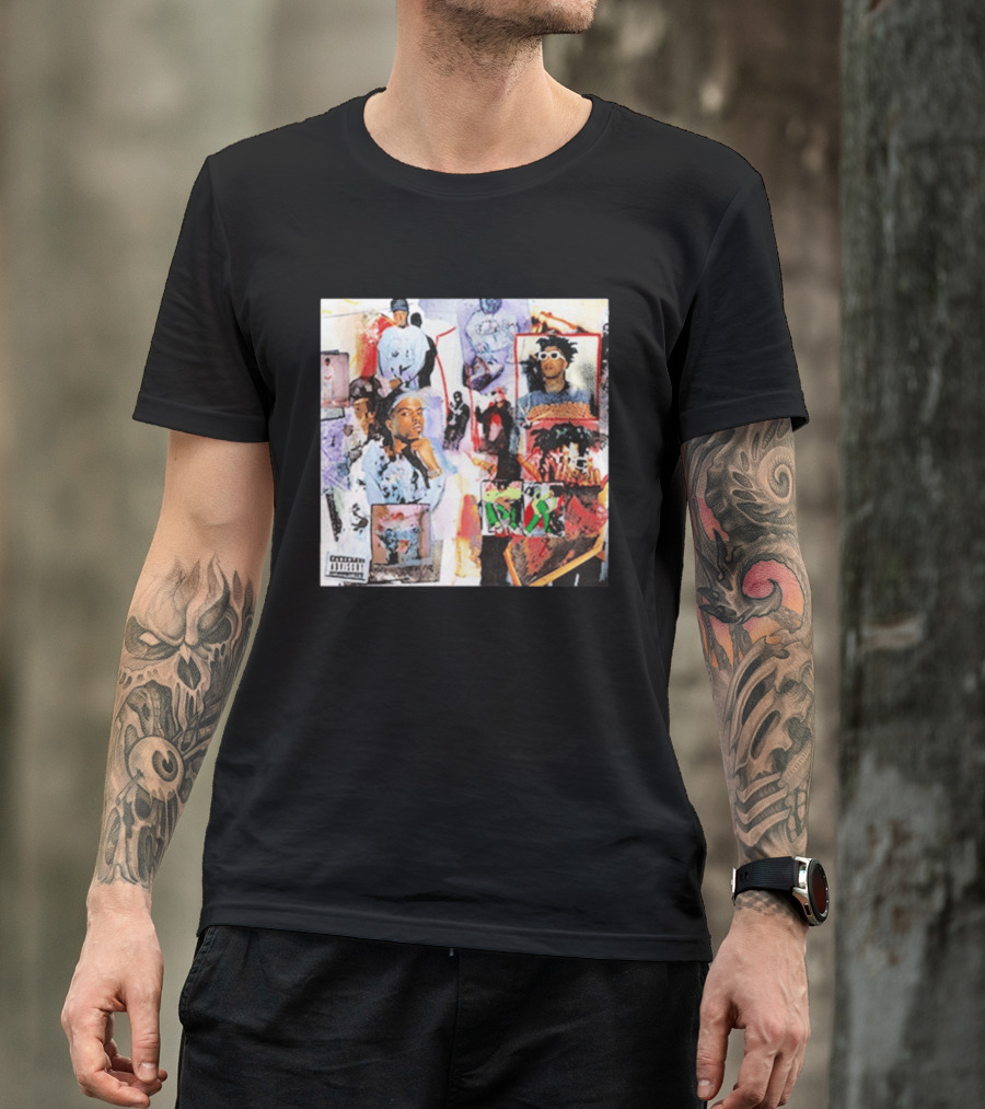 Pi'erre Bourne YO!88 Collage Explicit Content Vintage Style Photo Montage T-Shirt