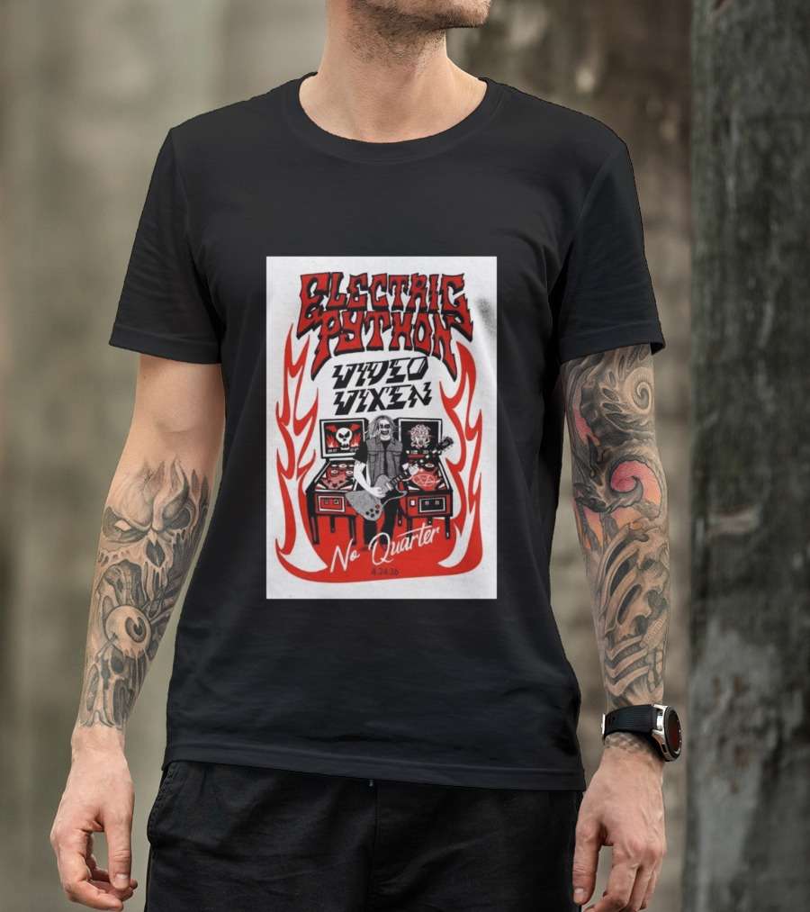 Electric Python Video Vixen No Quarter 4 24 2026 T-Shirt