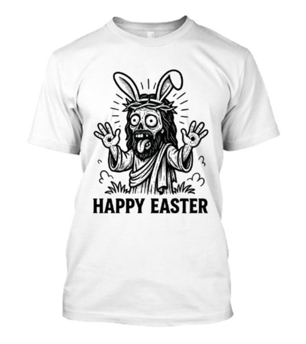 Happy Easter Zombie Bunny Jesus T-Shirt