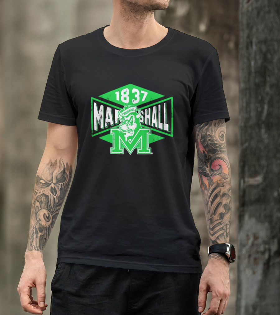 Marshall Thundering Herd 1837 Vintage Retro Team Spirit T-Shirt